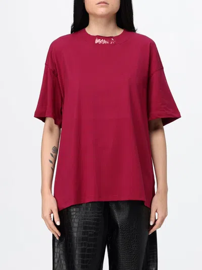 Disclaimer T-shirt Woman Color Burgundy