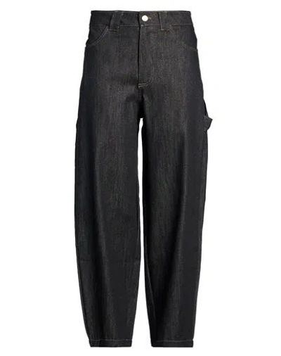Disclaimer Woman Jeans Black Size M Cotton