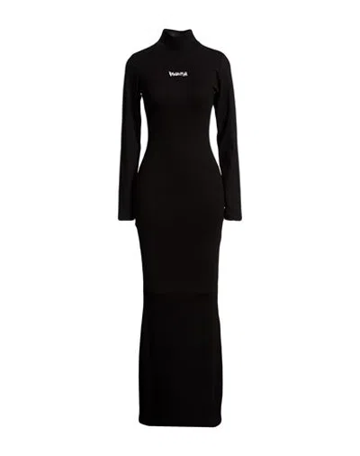 Disclaimer Woman Maxi Dress Black Size Xs Cotton, Elastane