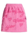 Disclaimer Woman Mini Skirt Pink Size M Polyester, Polyamide