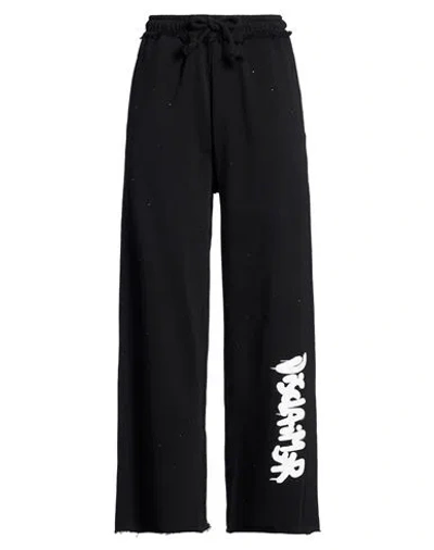Disclaimer Woman Pants Black Size L Cotton