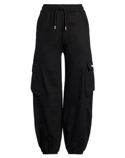 Disclaimer Woman Pants Black Size L Cotton