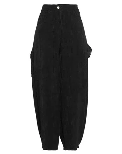 Disclaimer Woman Pants Black Size L Polyester, Polyamide