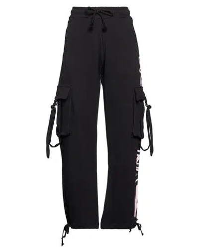 Disclaimer Woman Pants Black Size M Cotton