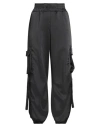 Disclaimer Woman Pants Black Size M Polyester, Elastane
