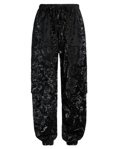 Disclaimer Woman Pants Black Size S Polyester, Polyamide