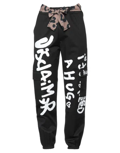 Disclaimer Pants In Black