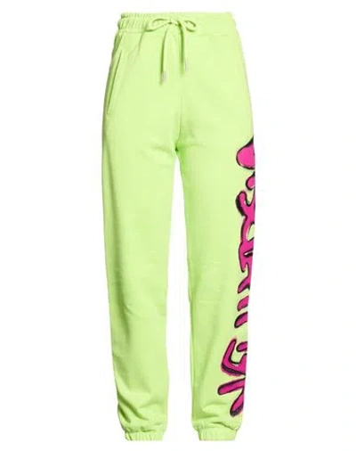 Disclaimer Woman Pants Lime Green Size Xs Cotton