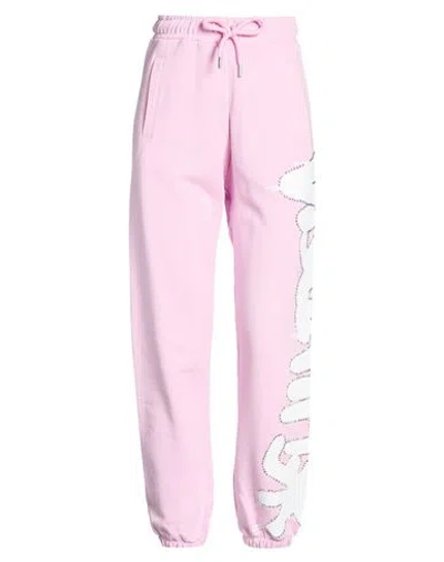 Disclaimer Woman Pants Pink Size L Cotton