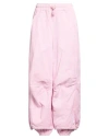 Disclaimer Woman Pants Pink Size M Cotton In Pink