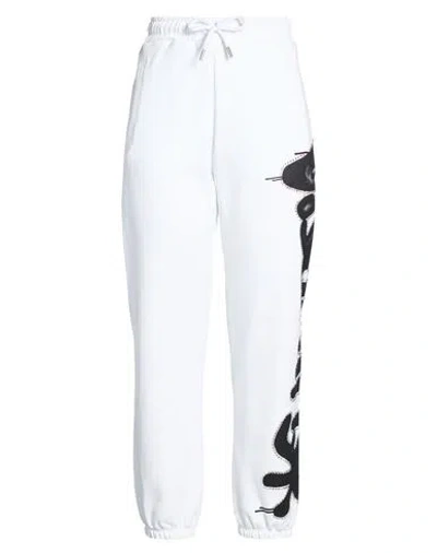 Disclaimer Woman Pants White Size L Cotton