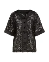 Disclaimer Woman Shirt Black Size M Polyamide, Elastane, Polyester In Black
