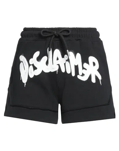 Disclaimer Woman Shorts & Bermuda Shorts Black Size L Cotton