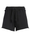 Disclaimer Woman Shorts & Bermuda Shorts Black Size L Cotton In Black