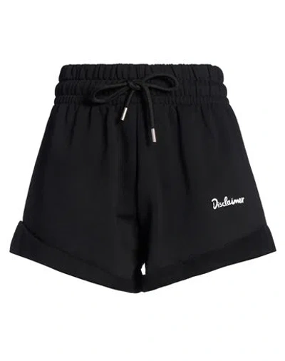 Disclaimer Woman Shorts & Bermuda Shorts Black Size S Cotton