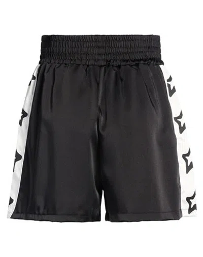 Disclaimer Woman Shorts & Bermuda Shorts Black Size S Cotton, Elastane