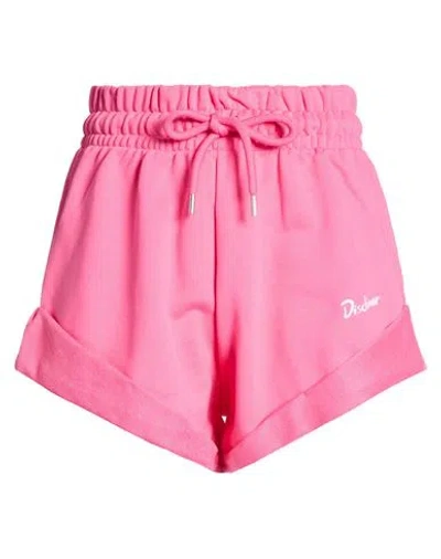 Disclaimer Woman Shorts & Bermuda Shorts Fuchsia Size L Cotton In Pink