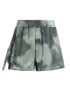 Disclaimer Woman Shorts & Bermuda Shorts Military Green Size L Polyester, Elastane In Green