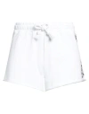 Disclaimer Woman Shorts & Bermuda Shorts White Size L Cotton
