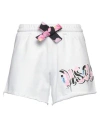 Disclaimer Woman Shorts & Bermuda Shorts White Size S Cotton In White
