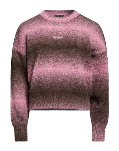 Disclaimer Woman Sweater Antique Rose Size S Alpaca Wool, Polyamide In Pink