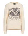 Disclaimer Woman Sweater Ivory Size L Cotton