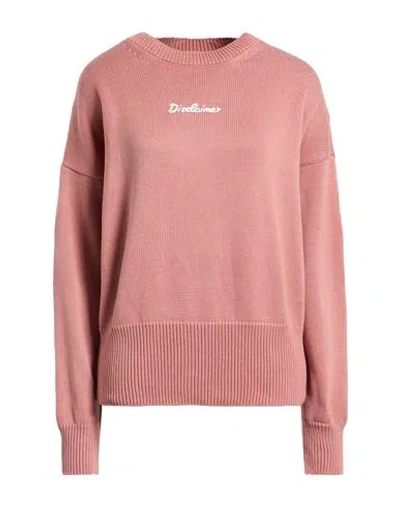 Disclaimer Woman Sweater Pink Size L Cotton, Acrylic In Neutral