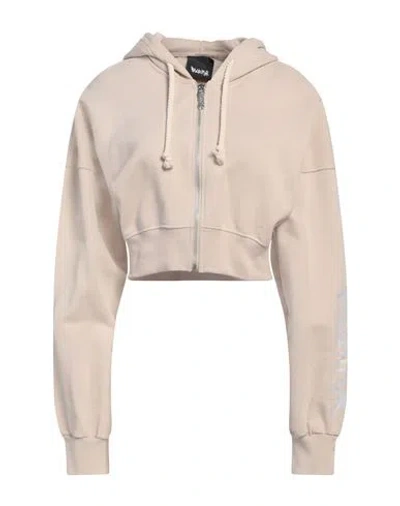 Disclaimer Woman Sweatshirt Beige Size M Cotton In Safari