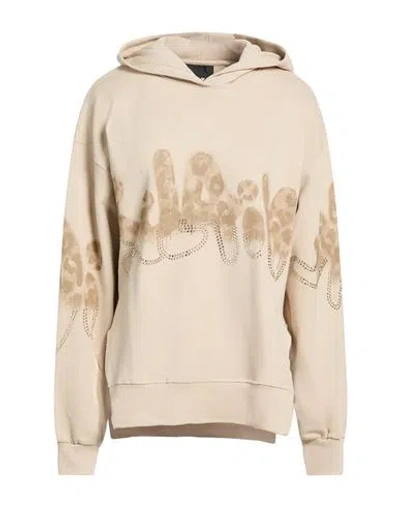 Disclaimer Woman Sweatshirt Beige Size M Cotton In Neutral