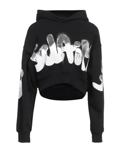 Disclaimer Woman Sweatshirt Black Size L Cotton