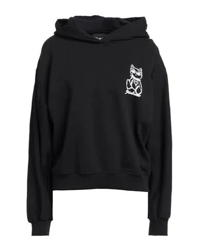 Disclaimer Woman Sweatshirt Black Size L Cotton