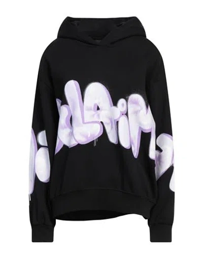 Disclaimer Woman Sweatshirt Black Size L Cotton