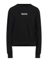 Disclaimer Woman Sweatshirt Black Size L Cotton In Black/st. White