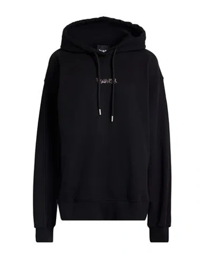 DISCLAIMER DISCLAIMER WOMAN SWEATSHIRT BLACK SIZE L COTTON
