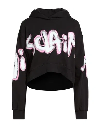 Disclaimer Woman Sweatshirt Black Size L Cotton