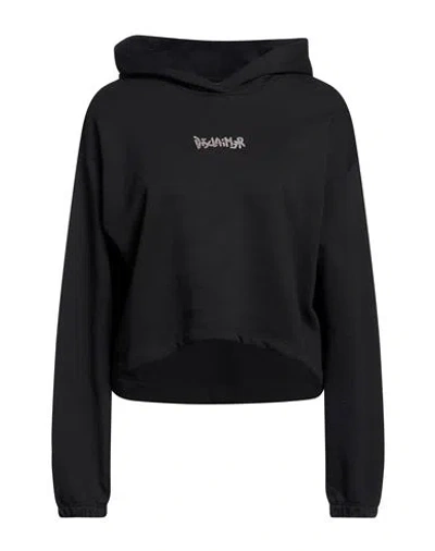 Disclaimer Woman Sweatshirt Black Size L Cotton In Multi