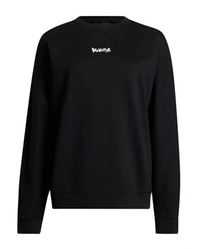 Disclaimer Woman Sweatshirt Black Size L Cotton