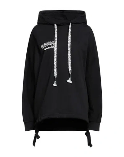 Disclaimer Woman Sweatshirt Black Size L Cotton