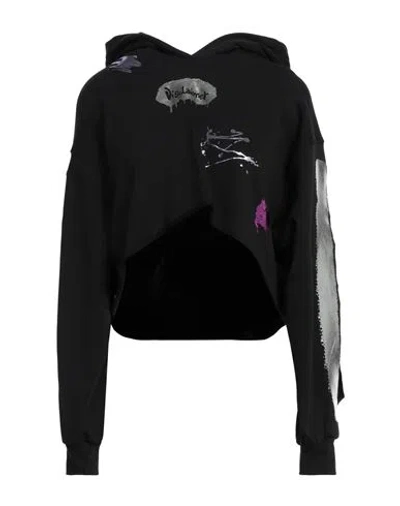 Disclaimer Woman Sweatshirt Black Size M Cotton