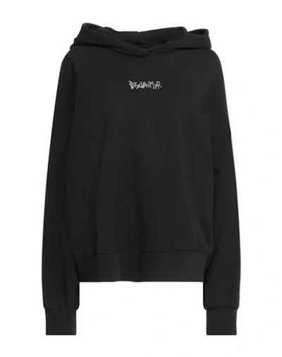 Disclaimer Woman Sweatshirt Black Size M Cotton