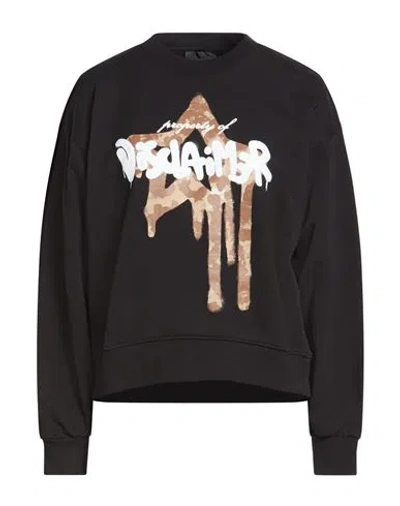 Disclaimer Woman Sweatshirt Black Size M Cotton