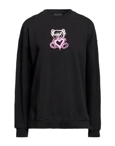 Disclaimer Woman Sweatshirt Black Size M Cotton