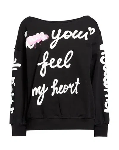 Disclaimer Woman Sweatshirt Black Size M Cotton