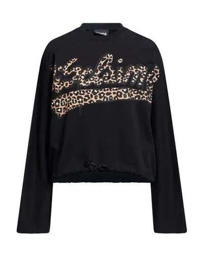 Disclaimer Woman Sweatshirt Black Size M Cotton