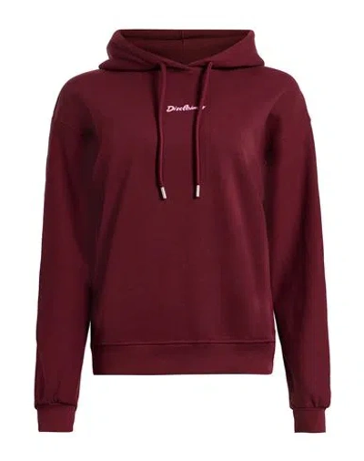 Disclaimer Woman Sweatshirt Burgundy Size M Cotton In Red