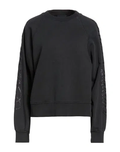 Disclaimer Woman Sweatshirt Charcoal Size S Cotton In Green