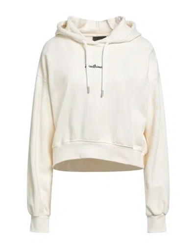 Disclaimer Woman Sweatshirt Cream Size L Cotton