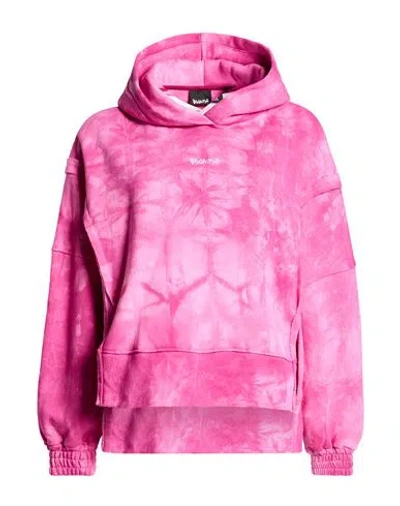 Disclaimer Woman Sweatshirt Fuchsia Size L Cotton In Pink