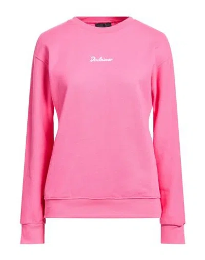 Disclaimer Woman Sweatshirt Fuchsia Size Xs Cotton In Pink