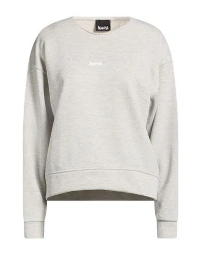 Disclaimer Woman Sweatshirt Grey Size S Cotton, Polyester, Viscose, Lurex In Gray
